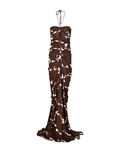Michael Kors Long Dress In Cocoa