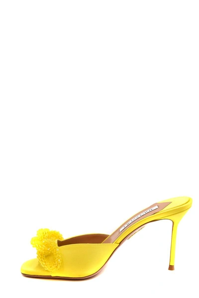 Shop Aquazzura Sandals In Yellow