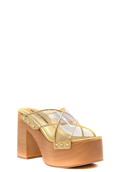 Shop Haus Of Honey Sandals In Gold