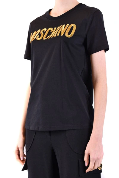 Shop Moschino T-shirts In Black