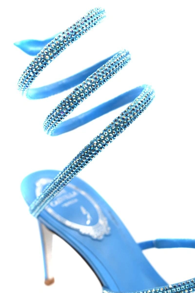 Shop René Caovilla Sandal In Blue