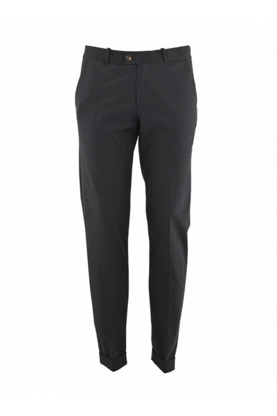 Rrd Black Wool Blend Trousers In Black