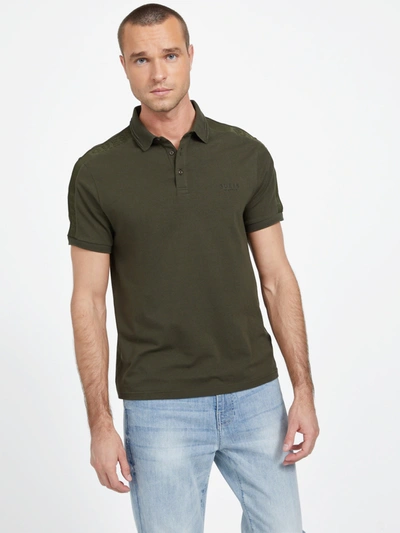 Shop Guess Factory Eco Kona Polo In Green