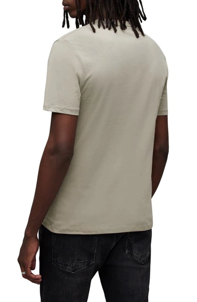 Shop Allsaints Brace Tonic Slim Fit Cotton T-shirt In Gravity Grey