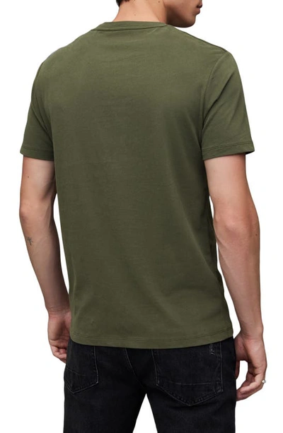 Shop Allsaints Brace Tonic Slim Fit Cotton T-shirt In Rye Grass Green