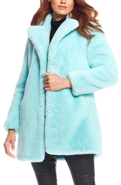 Shop Donna Salyers Fabulous-furs Le Mink Faux Fur Jacket In Mint