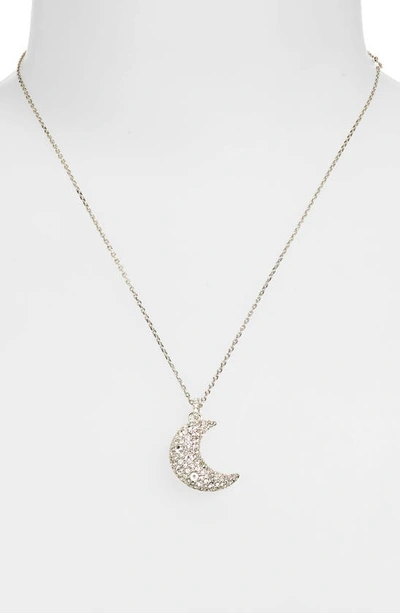 Swarovski Luna Crystal Pendant Necklace In Silver