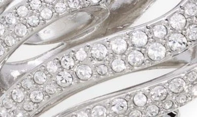 Shop Swarovski Volta Crystal Heart Pendant Bracelet In Silver