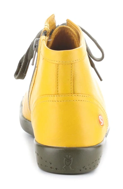 Shop Softinos By Fly London Ibbi Lace-up Sneaker In Ochre/ Army