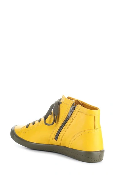 Softinos By Fly London Ibbi Lace-up Sneaker In Ochre/ Army