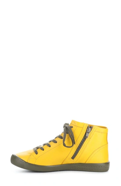 Shop Softinos By Fly London Ibbi Lace-up Sneaker In Ochre/ Army