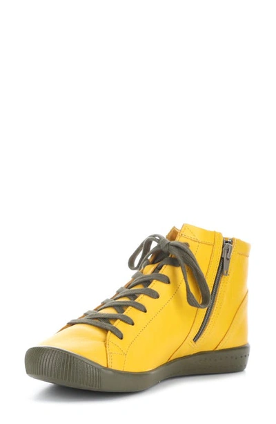 Shop Softinos By Fly London Ibbi Lace-up Sneaker In Ochre/ Army