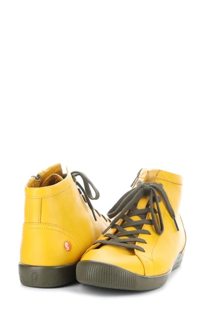 Softinos By Fly London Ibbi Lace-up Sneaker In Ochre/ Army