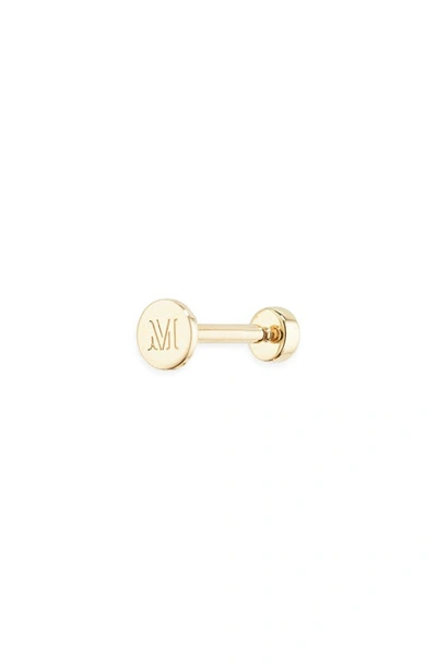 Monica Vinader Siren Mini Crystal Single Labret Stud Earring In Gold