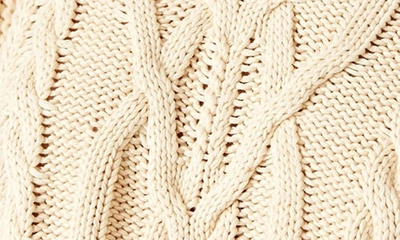 Free People Frankie Cable Sweater In Ivory In Ivory