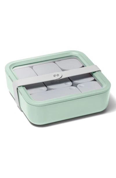 Caraway 10-cup Glass Food Storage Container In Mist