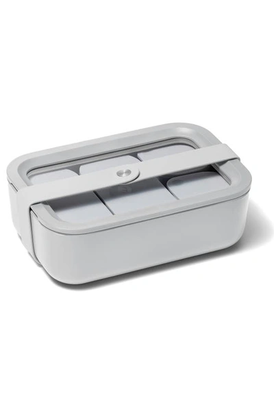 Caraway 6.6-cup Glass Food Storage Container In Gray