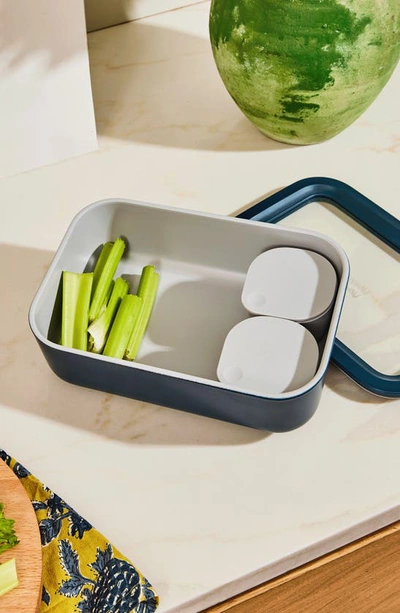 Caraway 6.6-cup Glass Food Storage Container In Gray