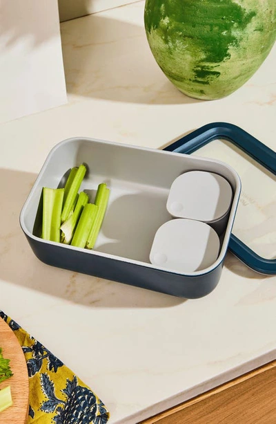 Caraway 6.6-cup Glass Food Storage Container In Perracotta