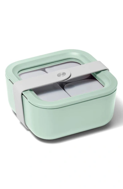 Caraway 4.4-cup Glass Food Storage Container In Mist