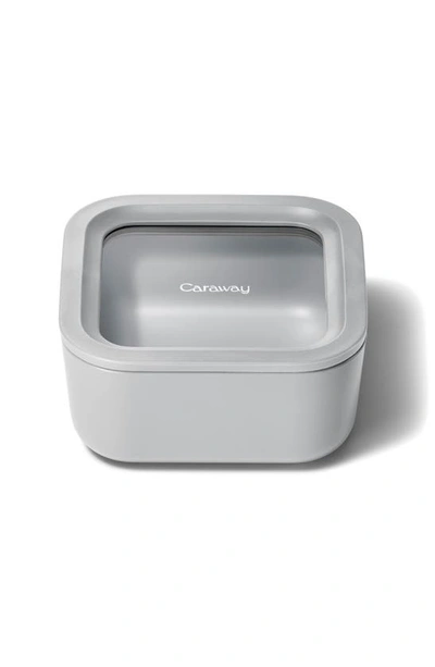 Shop Caraway 4.4-cup Glass Food Storage Container In Gray