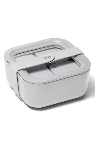 Caraway 4.4-cup Glass Food Storage Container In Gray