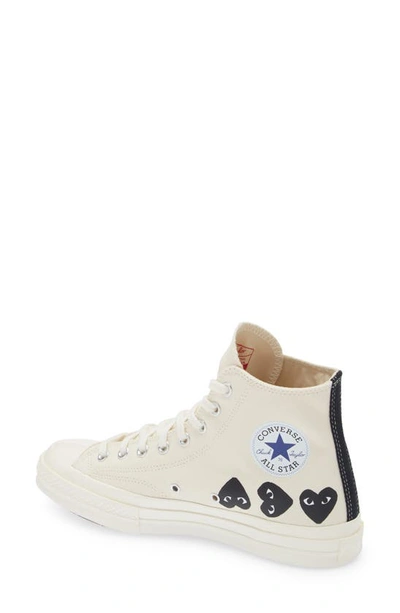 Comme Des Garçons X Converse Canvas High-top Sneakers In Beige