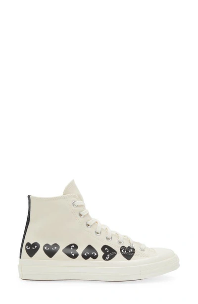 Comme Des Garçons X Converse Canvas High-top Sneakers In Beige