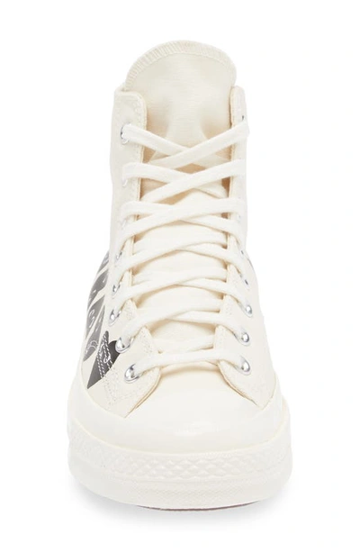 Comme Des Garçons X Converse Canvas High-top Sneakers In Beige