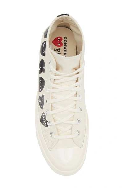 Comme Des Garçons X Converse Canvas High-top Sneakers In Beige