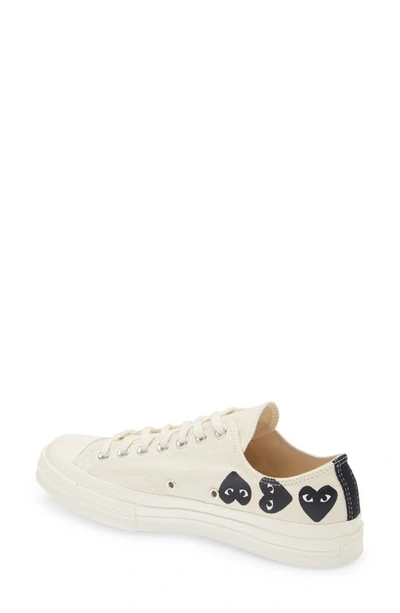 Comme Des Garçons Multi Heart Low Top In Beige