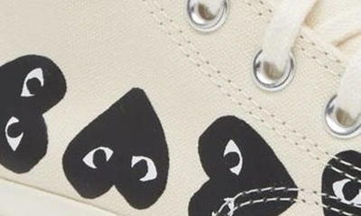 Comme Des Garçons X Converse Canvas High-top Sneakers In Beige