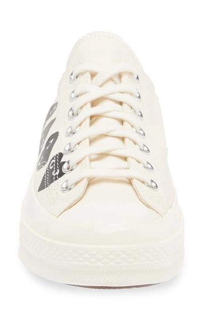 Comme Des Garçons Multi Heart Low Top In Beige