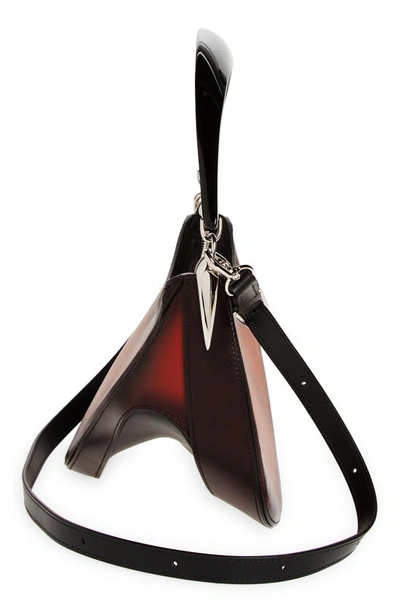 Shop Mugler Spinal Curve 01 Gradient Leather Top Handle Bag In Cognac