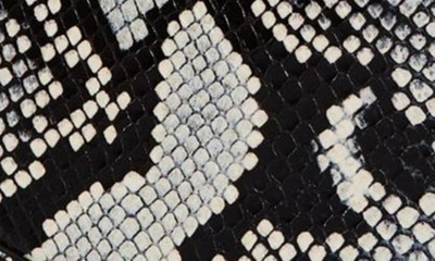 Shop Mugler Spiral Curve 02 Snakeskin Embossed Leather Shoulder Bag In Warped Snake Roccia