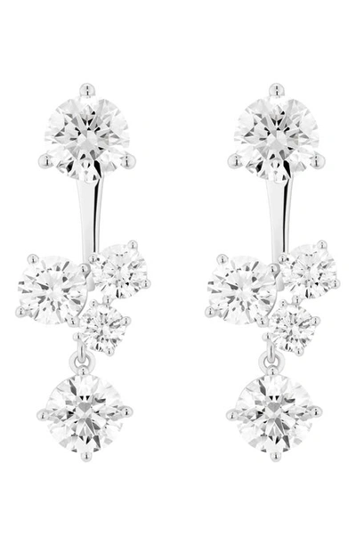 Shop Lightbox 3.29-carat Lab Created Diamond Cluster Earring Enhancer In 14k White Gold