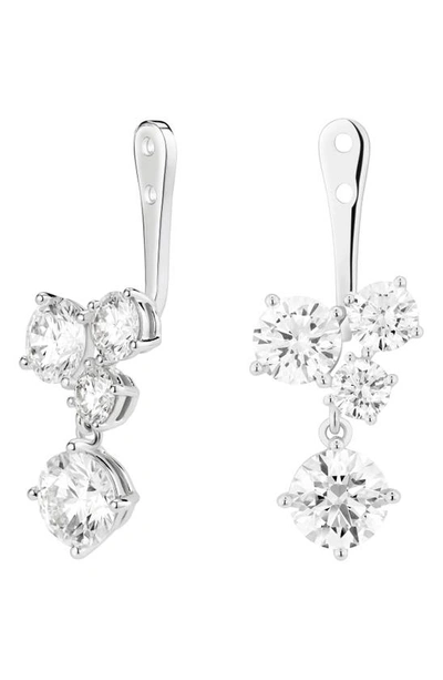 Lightbox 3.29-carat Lab Created Diamond Cluster Earring Enhancer In 14k White Gold