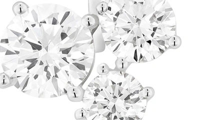 Shop Lightbox 3.29-carat Lab Created Diamond Cluster Earring Enhancer In 14k White Gold