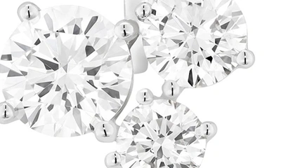 Lightbox 3.29-carat Lab Created Diamond Cluster Earring Enhancer In 14k White Gold