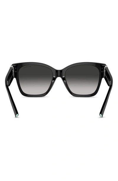 Shop Tiffany & Co 54mm Gradient Square Sunglasses In Black