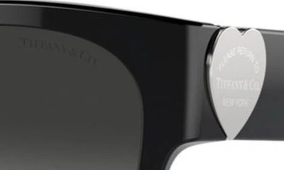 Shop Tiffany & Co 54mm Gradient Square Sunglasses In Black