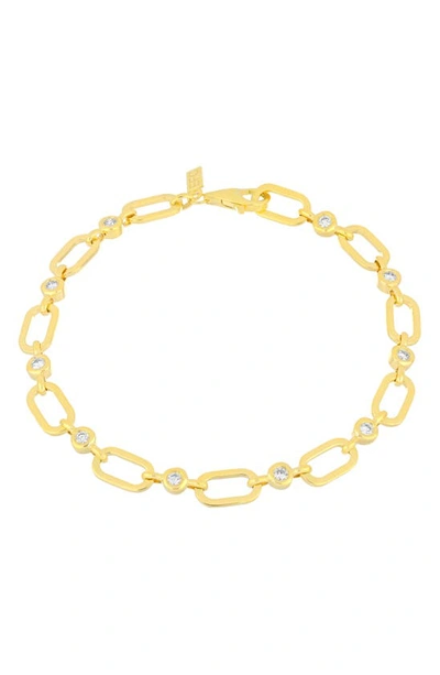 Shop Ef Collection Bezel Diamond Station Bracelet In 14k Yellow Gold