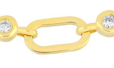 Ef Collection Bezel Diamond Station Bracelet In 14k Yellow Gold