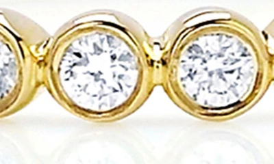 Ef Collection Bezel Diamond Stackable Ring In 14k Yellow Gold