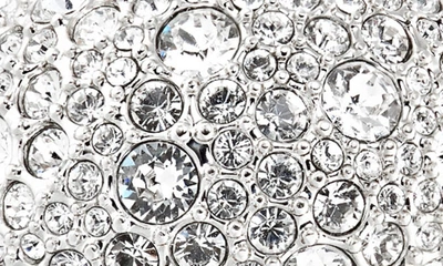 Shop Swarovski Luna Pavé Crystal Dome Ring In Silver