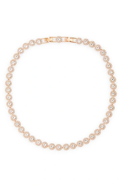 Shop Swarovski Angelic Crystal Necklace In Gold