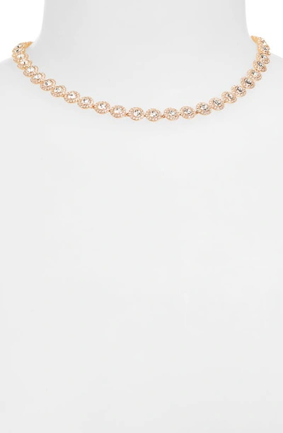 Shop Swarovski Angelic Crystal Necklace In Gold