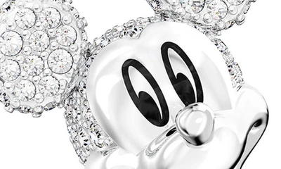 Swarovski X Disney® 100 Mickey Mouse Stud Earrings In Silver