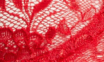 Shop Coquette Lace Underwire Bra & Tanga In Red