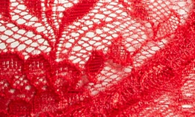 Coquette Lace Underwire Bra & Tanga In Red